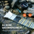 thumbnail image 2 of SIHAO Complete Sluice Box Gold Panning Kit, 50" Folding Aluminum Alloy Gold Mining Equipment, 23PCS Gold Prospecting Kit with Gold Pan, Classifier Screen, Separating Magnet, Backpack and More, 2 of 8