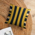 thumbnail image 6 of Pillowcases Yellow And Navy Blue Nautical Stripe Printed Pillow Cover Modern Accent Throw Pillows for Couch 20"x20" for Couch Sofa Bed, 6 of 7