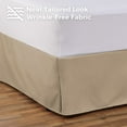 thumbnail image 5 of Tailored Bed Skirt - 18 inch Drop, Stone, Full Bedskirt with Split Corners (Available in 14 Colors) Blissford, 5 of 7