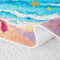 thumbnail image 5 of Manfei Pink Flamingos Twin Quilt Set,Lovely Flower Twin Coverlet Set,2 Pieces, 5 of 7