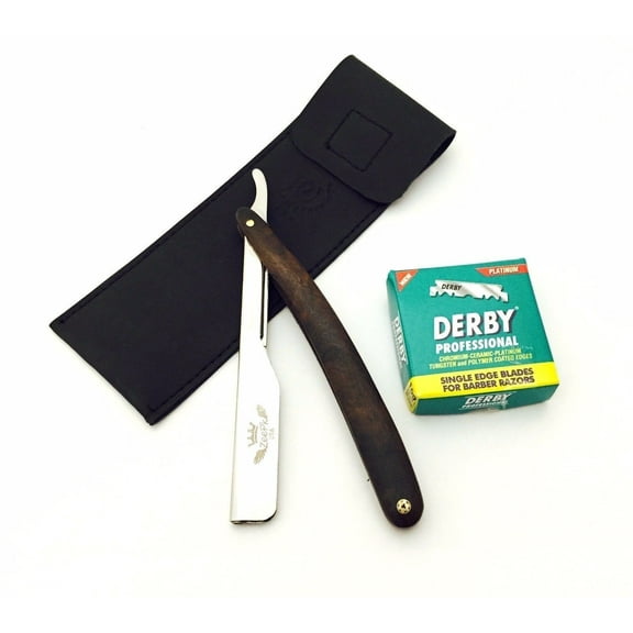 Cut Throat Barber Razor Straight Edge   100 Derby Blades ZEEPK USA HIGH QUALITY