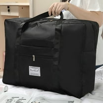 Foldable Travel Duffel Bag with Trolley Sleeve - 41x34x11cm Expandable Carry-On Luggage, Lightweight Cloth Weekender Bag for Airplane Travel, Fits 15.6" Laptop, Multiple Colors