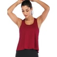 thumbnail image 2 of Women Mesh BacklessTank Top Quick Dry Yoga Gym Sports Tops Shirts Tank Active Stretch Sleeveless Workout Vest, 2 of 6