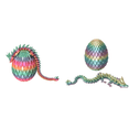 thumbnail image 1 of Dragón Impreso 29 Cm Con 12 Juguete Antiestrés Articulado (color Caramelo), 1 of 8