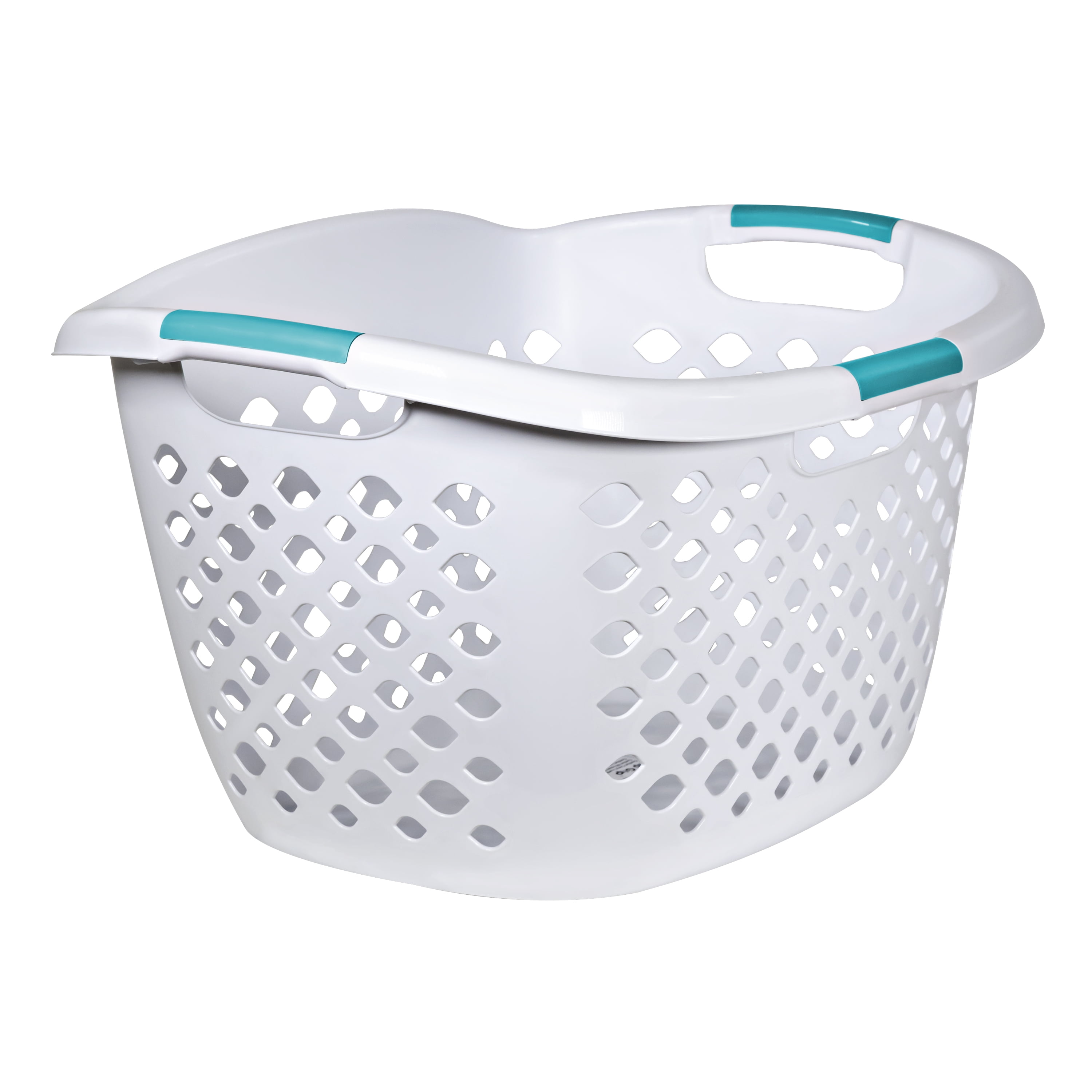 Home Logic 1.8 Bushel Hip Grip Laundry Basket, White
