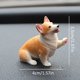 thumbnail image 3 of Corgi Car Decor - Miniatura de cachorro de resina para salpicadero, escritorio u oficina - Adorno de figuritas de animales adorables, 3 of 3