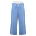 thumbnail image 7 of Dagugfen Sweatpants for Women Drawstring Straight Leg Elastic Waist Loose Fitted Breathable Casual Pants with Pockets(XXL,Sky Blue), 7 of 7