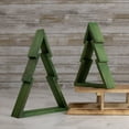 thumbnail image 2 of Northlight Geometric Wooden Christmas Tree Display - 9.5" - Green, 2 of 5