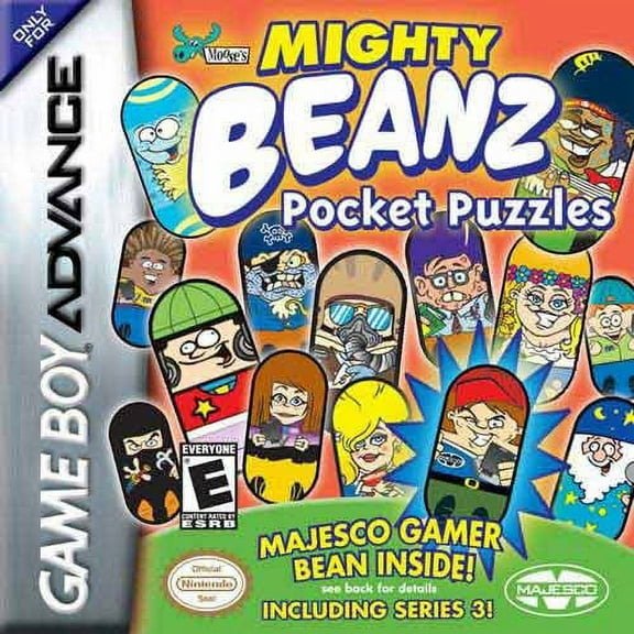 Pre-Owned Mighty Beanz Pocket Puzzles - Nintendo Gameboy Advance GBA