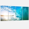 thumbnail image 2 of Designart 'Blue Waves Arch ' Seascape Photography Canvas Art Print, 2 of 3