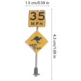 thumbnail image 3 of 14 Pcs Panneaux de Signalisation Miniatures Décoration de Table de Sable Mini Paysage Ornements, 3 of 7