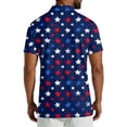 thumbnail image 2 of Men's USA 250th Anniversary American Flag Palm Tree Polo Shirt Patriotic Casual Short Sleeve America 250 Merchandise, 2 of 6