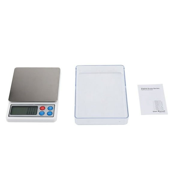 Balance électronique -2KG/0.1g mini balance numérique portable en acier inoxydable balance électronique mesure de haute précision robuste et durable