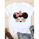 thumbnail image 1 of Disney Cartoon Tee Shirt Mickey Mouse Women Short Sleeve Summer Spring Print Clothing Casual Fashion Graphic T-shirtsXL Gao Jinjia LED, 1 of 2