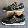 thumbnail image 2 of New Balance Mens 574 Classics U574KBG Black Green Suede Sneaker Shoes Size 11.5, 2 of 5