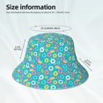 thumbnail image 3 of Fotbe Donut Sombrero Tipo Pescador con Estampado – Sombrero de Sol de Algodón de Moda para Playa, Golf, Pesca, 3 of 6
