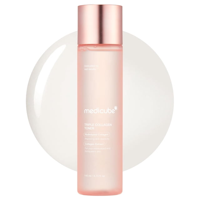 Tónico Medicube, triple colágeno hidrolizado, soluble en atelo, 140 ml