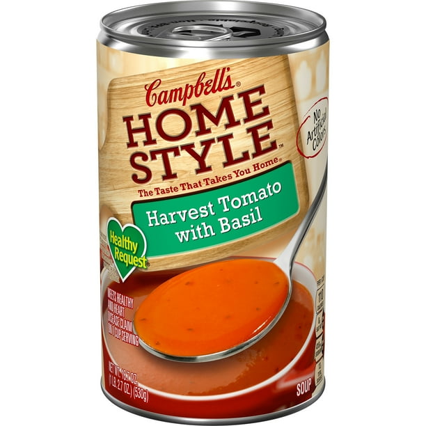 Campbell's Homestyle Healthy Request Harvest Tomato with Basil Soup, 18