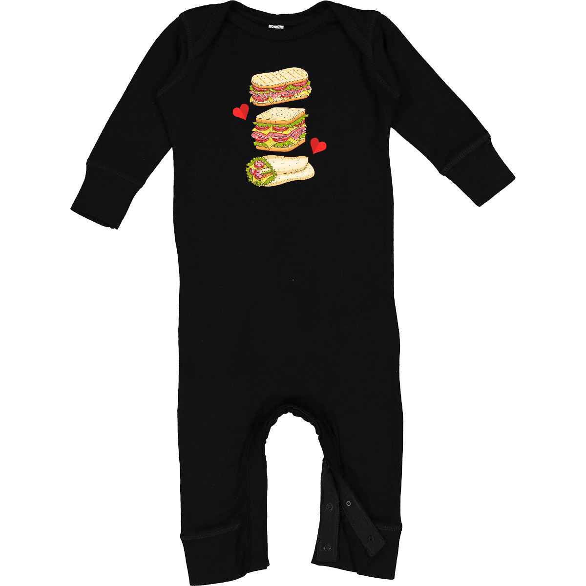 Inktastic Sandwich Lover Deli Food Baby Romper Coveralls