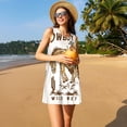 thumbnail image 3 of Balery Cowboy Up Vintage Wild West Vestidos de verano para mujer con estampado: vestido holgado sin mangas, vestido playero informal y cómodo para días calurosos., 3 of 7