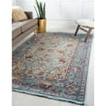 thumbnail image 2 of Unique Loom 3139619 5 ft. 5 in. x 8 ft. Rumba Baracoa Rectangular Rug, Light Blue, 2 of 2