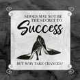 thumbnail image 2 of Reed, Tara 15x15 White Modern Wood Framed Museum Art Print Titled - Fashion Humor I-Why Take Chances, 2 of 4