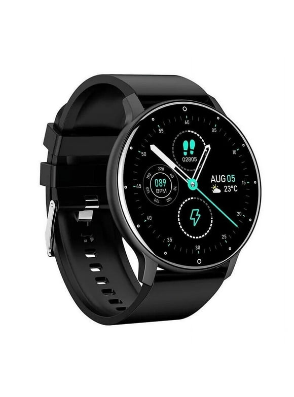 for Motorola Moto G (2023) Smart Watch, Fitness Tracker Watches for Men Women, IP67 Waterproof HD Touch Screen Sports, Activity Tracker with Sleep/Heart Rate Monitor - Black