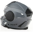 thumbnail image 3 of LS2 Helmets Horizon Solid Modular Shield Motorcycle Helmet - Gloss Gray (XL), 3 of 7