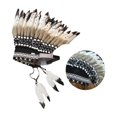 thumbnail image 2 of Kearding Chief Indian Hat Feather Headdress Accessory for Show Dance Fancy Dress Kits de decoración para fiestas, 2 of 6