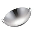 thumbnail image 1 of UPGRATOR Lot de 1 Wok en Acier Inoxydable pour la Cuisson avec Forme Binaurale à la Maison, 1 of 6