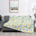 thumbnail image 2 of Naloa Daisies Flowers Flannel Blankets - Thick and Warm Blanket for Winter, Soft Fuzzy Plush King Blanket for All Seasons40"x30", 2 of 6