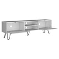 thumbnail image 2 of White Tv Stand For Living Space, Elegant Appearance, Two Open Shelves & Closed Storages, Fits 50 - 59 Inch Tvs, Engineered Wood Radiance Room Stand, Intriguing, Spaces, Achievement, 2 of 4