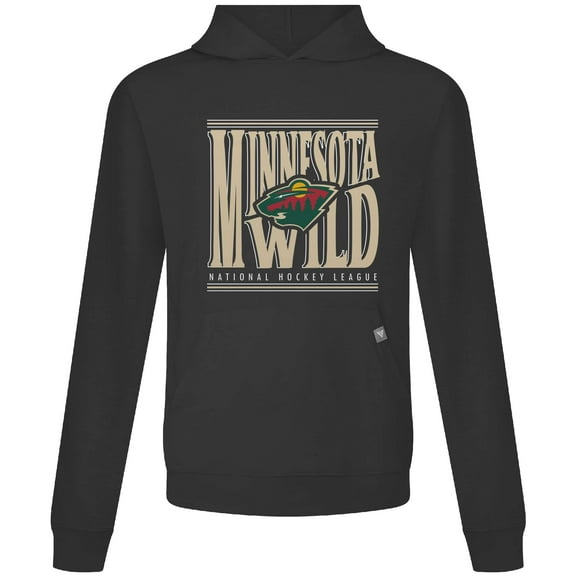 Men's Levelwear Black Minnesota Wild Relay Powerhouse Pullover Hoodie