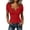 01 Red, variant on Womens Going Out Short/Long Sleeve Crop Tops V Neck Shirts Ribbed Blouses for Women Y2K Tee Fitted Slim T-Shirt