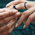 thumbnail image 4 of Plated Retro Men's And Women's Type Set Ring Ring Inset Zircon New Ring, 4 of 4