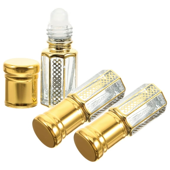 3pcs Perfume Bottles Small Essential Oil Bottles Empty Liquid Bottle Roller Perfume Bottle 3ml