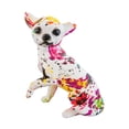 thumbnail image 1 of Estatua de chihuahua con grafiti, estatua de animal, decoración, exquisita, colorida y moderna. Estilo A, 1 of 9