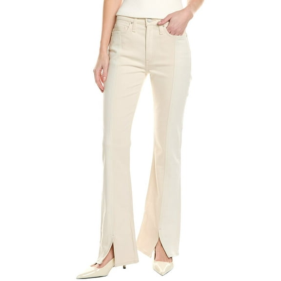 HUDSON Jeans womens Barbara High-Rise Ecru Colorblock Bootcut Jean, 25