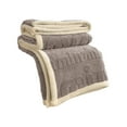 thumbnail image 2 of PRETXORVE Solid-Color Soft Carved Floral Designs Multi-Functional Flannel Coverlet, 2 of 6