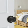 thumbnail image 6 of (3 pack) Lokhaus Privacy Tulip Doorknob Matte Black 2 Count, 6 of 15