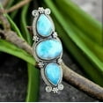 thumbnail image 2 of QQTDFG Fashion 925 Silver Plated Handmade Turquoise Ring Women Jewelry Gift Size 6-13-7-#5, 2 of 2
