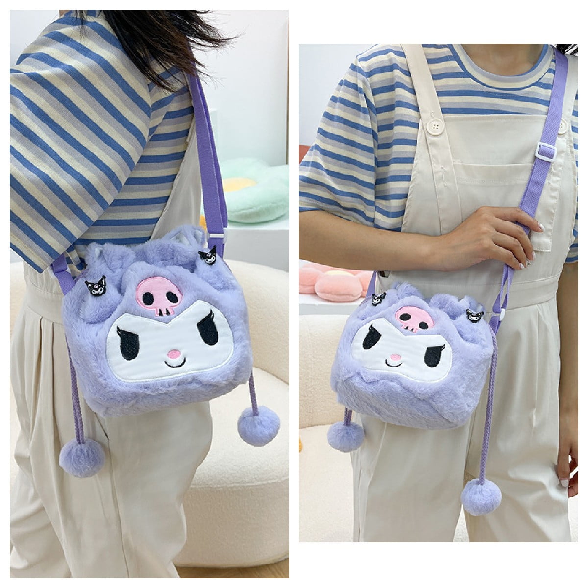 My Melody and Kuromi Lavender Backpack / School Bag – Kawaii Terminal