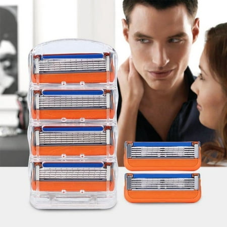 Men's Shaver Cartridges for Gillette Fusion 5-layer Razor Blade 4 Pack (Gillette Fusion Cartridges Best Price)