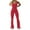 94-Red1, variant on HSHMT Jumpsuits for Women Women's New Fashionable Tight Fitting Yoga Jumpsuit With Chest Cushion Casual Back Hollow Out Sports Slimming Jumpsuit Slimming Jumpsuit