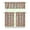 Mandala Ethnic Style, variant on Boho Cactus Kitchen Curtains Set of 3 - Southwestern Succulent Tier Curtains with Rod Pocket for Small Windows (White Semi-Sheer)