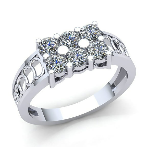 Natural 1.5carat Round Cut Diamond Mens Classic Wedding Anniversary Band Solid 14K Rose, White or Yellow Gold GH SI1