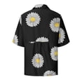 thumbnail image 5 of Camisetas para Mujer Fiudx Blusa de Manga Corta con Botones Estampado Informal de Verano, 5 of 5