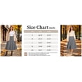 thumbnail image 4 of TEMOFON Womens Midi Skirt High Waisted A Line Skirt Button Front Long Skirt Casual Winter Skirt Fall Fashion Skirt for Women Gray, 4 of 7