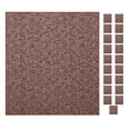 thumbnail image 1 of Furnish My Place Modern Indoor/Outdoor Commercial Rust Rug, Modern Area Rug, Baby Nursery Mat, Pet-Friendly Carpet for Living Room, Playroom, Made in USA, 3' x 3' Square - Set of 20, 1 of 5