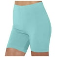thumbnail image 1 of Leggings lisos de cinco puntas para mujer: pantalones cortos ajustados para yoga y running, tejido de poliéster, elásticos y transpirables, adecuados para hacer ejercicio, practicar deporte y lleva, 1 of 3
